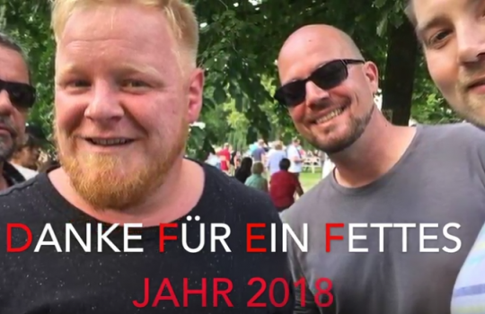 Danke für ein fettes Jahr 2018